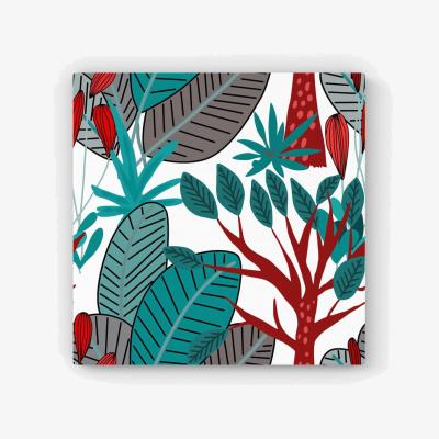 The Range Jungle Exotic Summer Tropical Leaves HD Metal Print - Green / 40cm