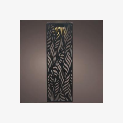 The Range Black Garden Wall Art Solar Light Panel  - Black