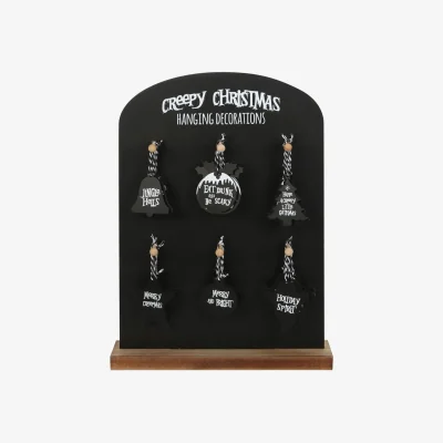 The Range Something Different Creepy Hanging Sign Set (Pack of 36) - Black