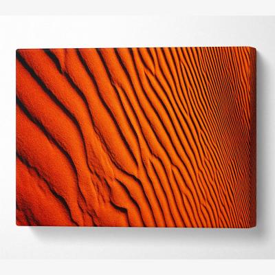 The Range Texture Of The Desert Sands Canvas Print Wall Art - Yellow / 35.56cm