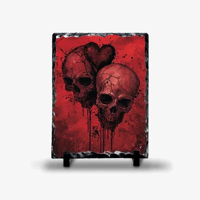 The Range Skulls Love Rock Slate - Slate