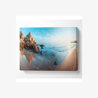 The Range Calm Sea Canvas Print - Black / 101.6cm