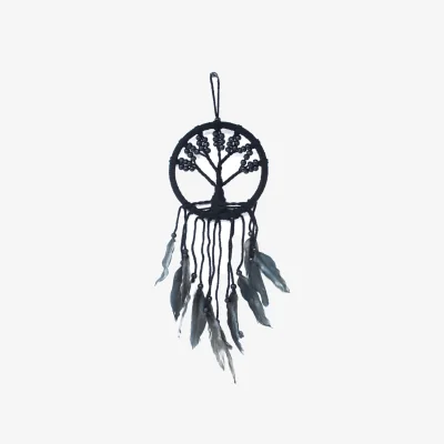 The Range Handmade Bali Tree of Life Dreamcatcher - 16cm Macrame Boho Decor - Multi
