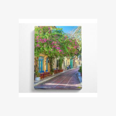 The Range Cafe Lane Canvas Print - Black / 66.04cm