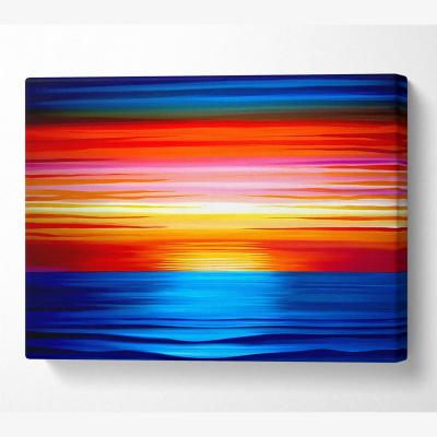 The Range Sun Of The Ocean Canvas Print Wall Art - Yellow / 81.28cm