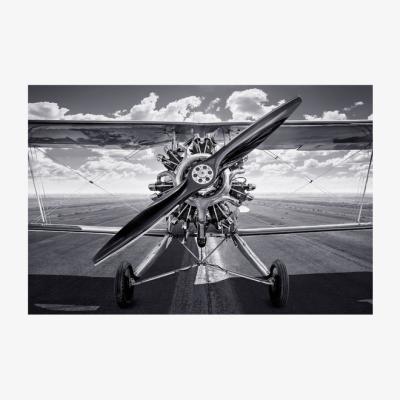 The Range Monochrome Vintage Aircraft Canvas