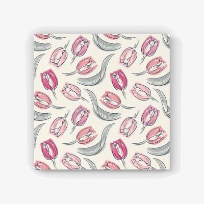 The Range Tulips HD Metal Print - Pink / 56cm