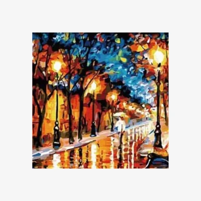 The Range Stroll in Trees Painting by Numbers Kit - Multi