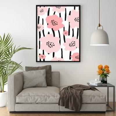 The Range Pastel Pink Flowers Art Print - Pink / 29.7cm