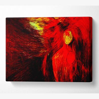The Range Family Love Canvas Print Wall Art - Yellow / 81.28cm