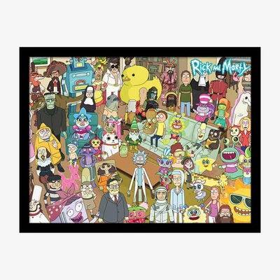 The Range Rick and Morty (Total Rickall) Framed Print
