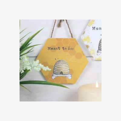 The Range Meant To Bee Sign 2 Pack Yellow - Yellow