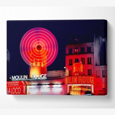 The Range Moulin Rouge Canvas Print Wall Art - Yellow / 50.8cm