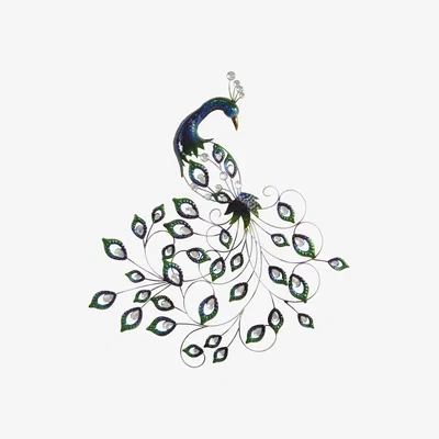 The Range Peacock Metal Wall Art -