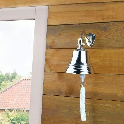 The Range Wall Mounted Traditional Door Ship Bell - Silver