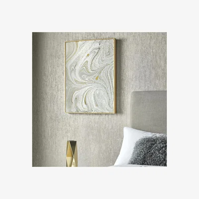The Range Art for the Home Grey Marble Luxe Framed Printed Canvas - Grey