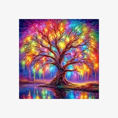 The Range Rainbow Tree Diamond Painting Kit - Multi
