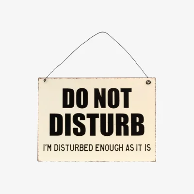 The Range Elegant Do Not Disturb Sign - Privacy  Quiet Reminder for Home  Office - Multi