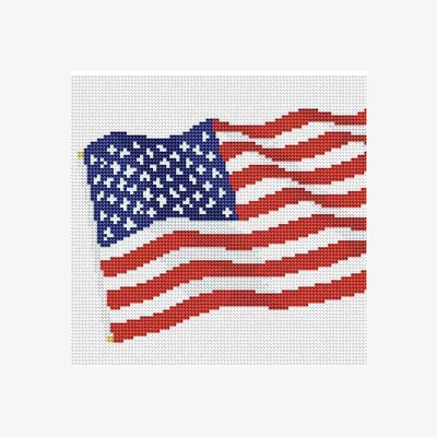 The Range American Flag Diamond Painting Kit - White