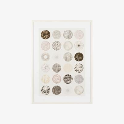 The Range Abstract Circles Framed Art