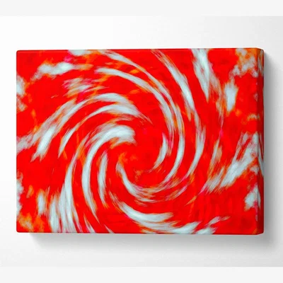The Range Tornado Twist Canvas Print Wall Art - Yellow / 35.56cm
