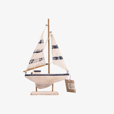 The Range Woodwash Sailboat - White