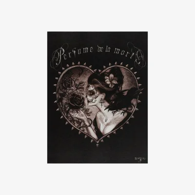 The Range Alchemy Perfume De La Mort Canvas Plaque - Black