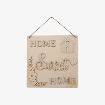 The Range Hanging Wooden Home Sweet Home Sign