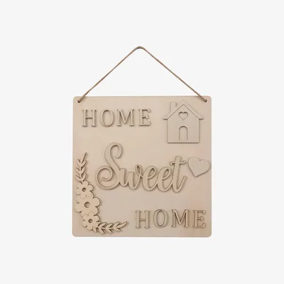 The Range Hanging Wooden Home Sweet Home Sign