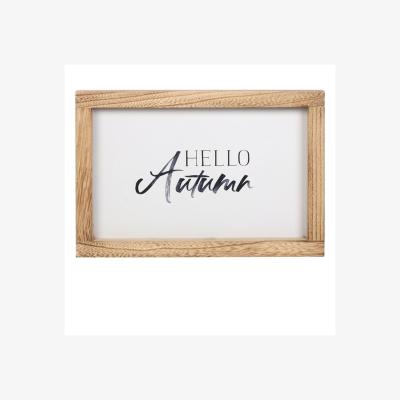 The Range Hello Autumn Wooden Frame Sign For Seasonal Decor - White