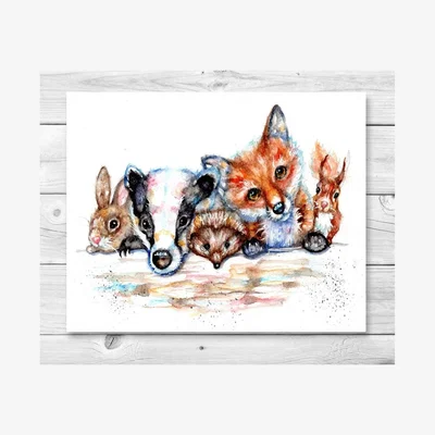 The Range Woodland Pals Wildlife Art - Brown / 20cm