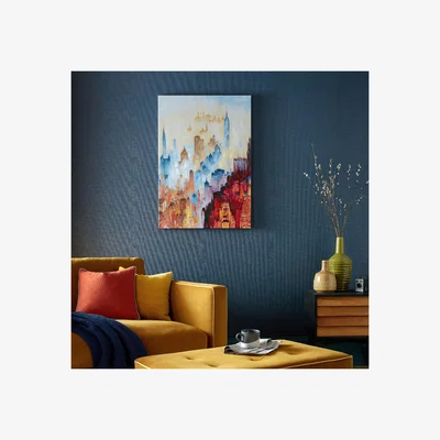 The Range City of Dreams Hand Painted Canvas - Multicoloured