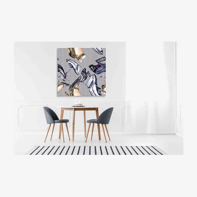 The Range Fashionable sketch Canvas print - Blue / 46cm