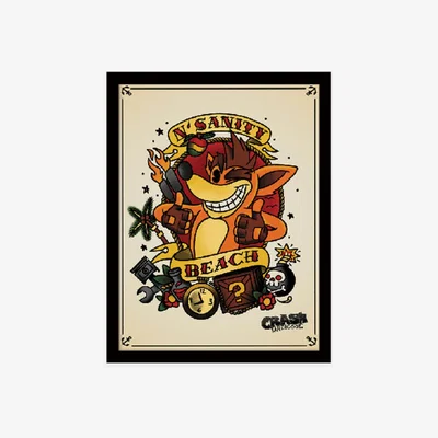 The Range Crash Team Racing (N.Sanity Beach) Framed Print
