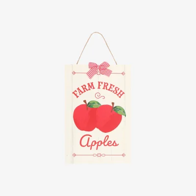 The Range Something Different Farm Fresh Apple Hanging Sign - Red/White