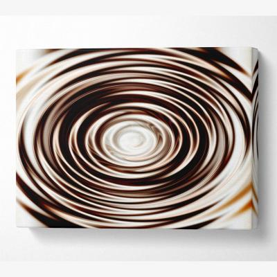 The Range Perfect Chocolate Ripple Canvas Print Wall Art - Yellow / 81.28cm
