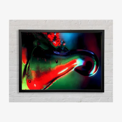 The Range Melting Colours Framed Print Abstract Prints - Black