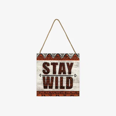 The Range Barry Goodman (Stay Wild) Wooden Block - White