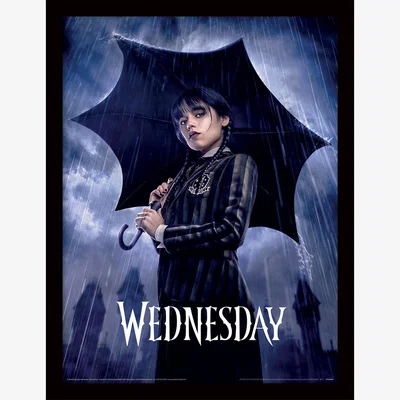 The Range Wednesday Downpour Framed Print - Black