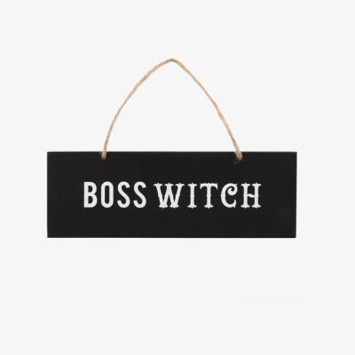 The Range Boss Witch Wall Sign - Black