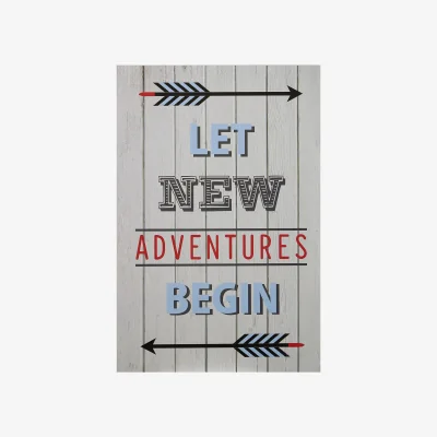 The Range Kids Let New Adventures Begin Wall Plaque - Assorted