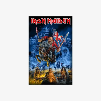 The Range Iron Maiden England Textile Poster - Black/Blue
