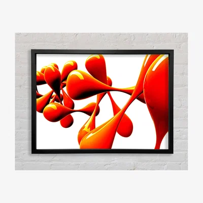 The Range Vivid Framed Print Abstract Prints - Black