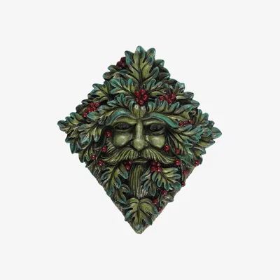 The Range Festive Green Man Wall Plaque - Green