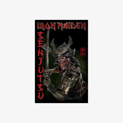 The Range Iron Maiden Senjutsu Album Textile Poster - Black/Red/Brown