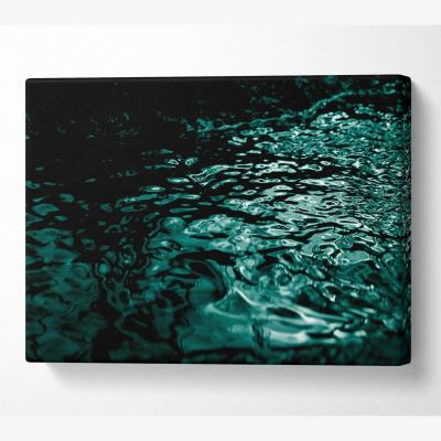 The Range Turbulent Waters Canvas Print Wall Art - Yellow / 50.8cm