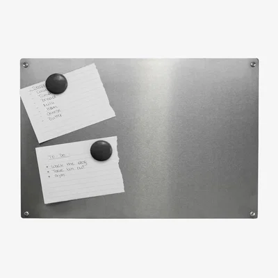 The Range Magnetic Notice Board - Silver