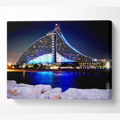 The Range Dubai Architectural Delight Canvas Print Wall Art - Yellow / 35.56cm