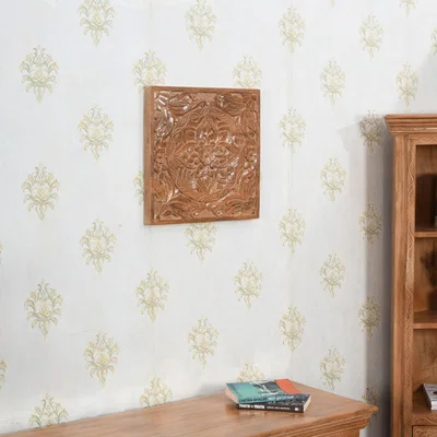 The Range Carved Mango Wood Wall Art - Brown