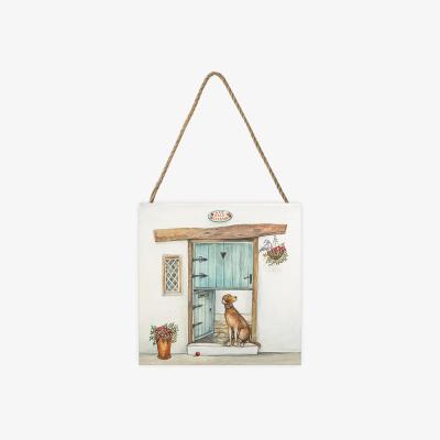 The Range Joe Ramm (Dog Rose Cottage) Wooden Block - White